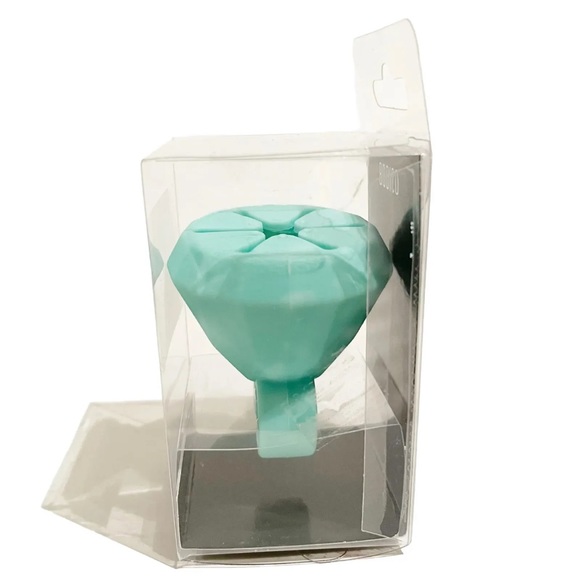 Bodico Nail Polish Holder Ring Teal Rubber Easy Nail Painting Unique Gift Beauty - Picture 2 of 6